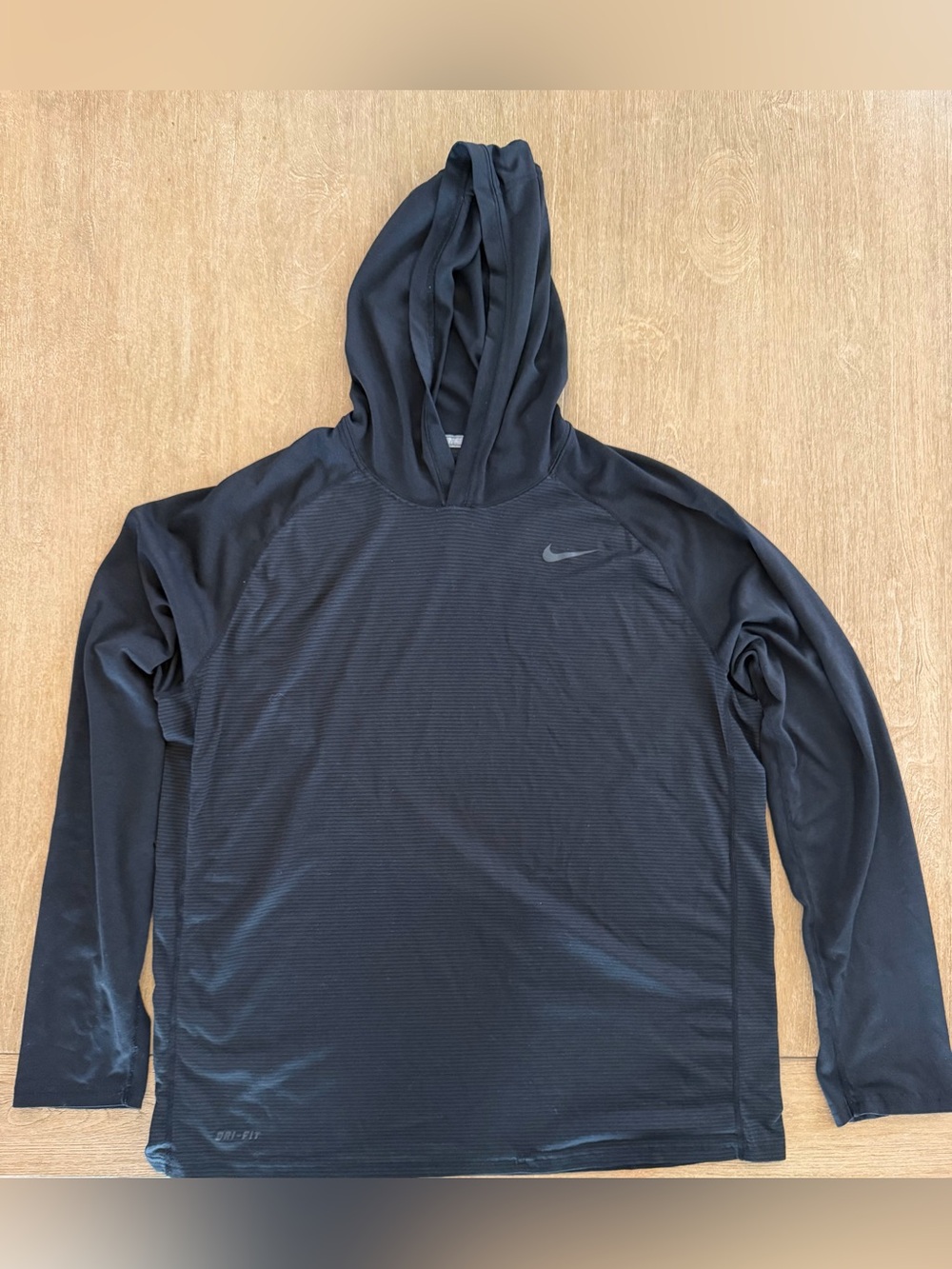Nike Dri-FIT Men’s XL Black Lightweight Performance Pullover Hoodie Running